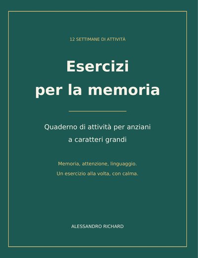 Copertina di Esercizi per la memoria